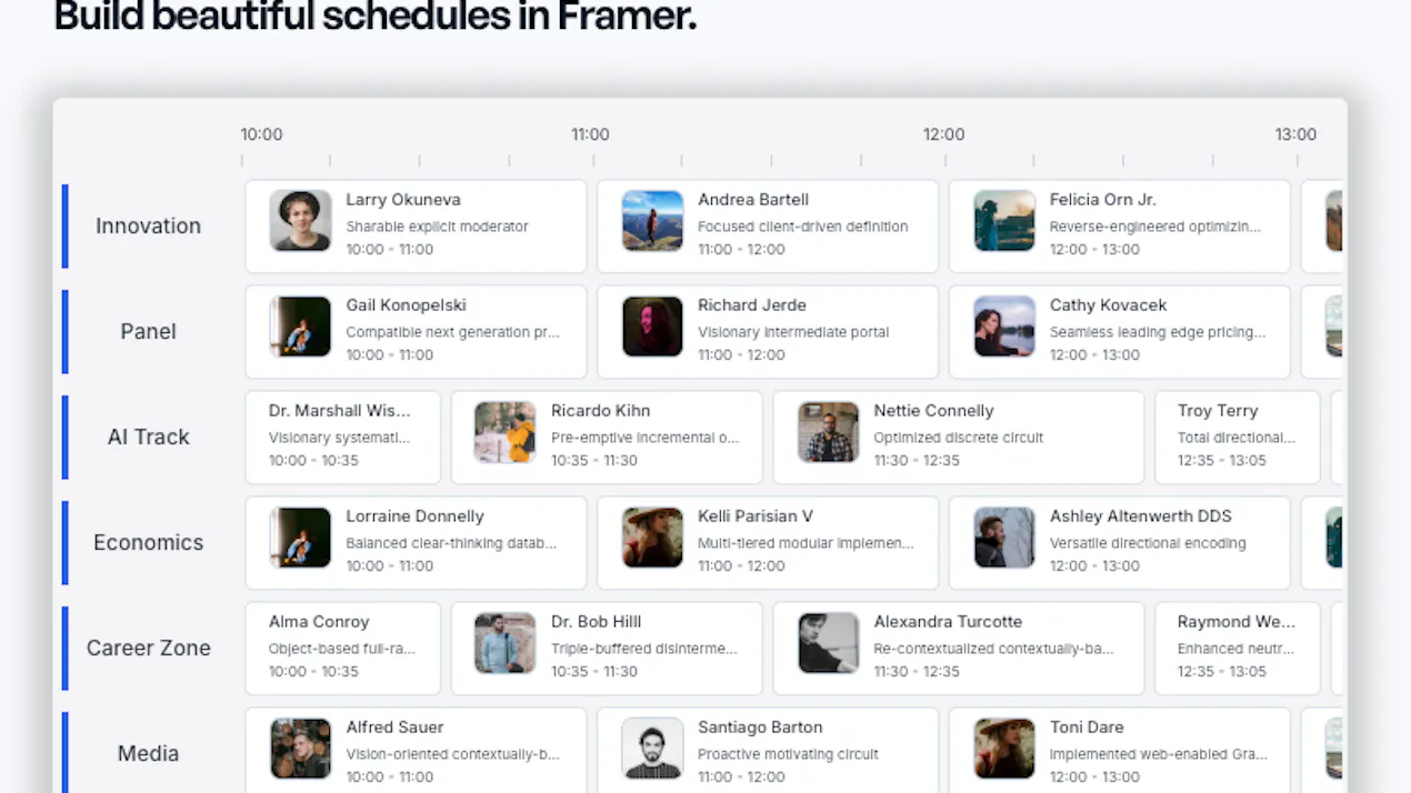 Planby For Framer product