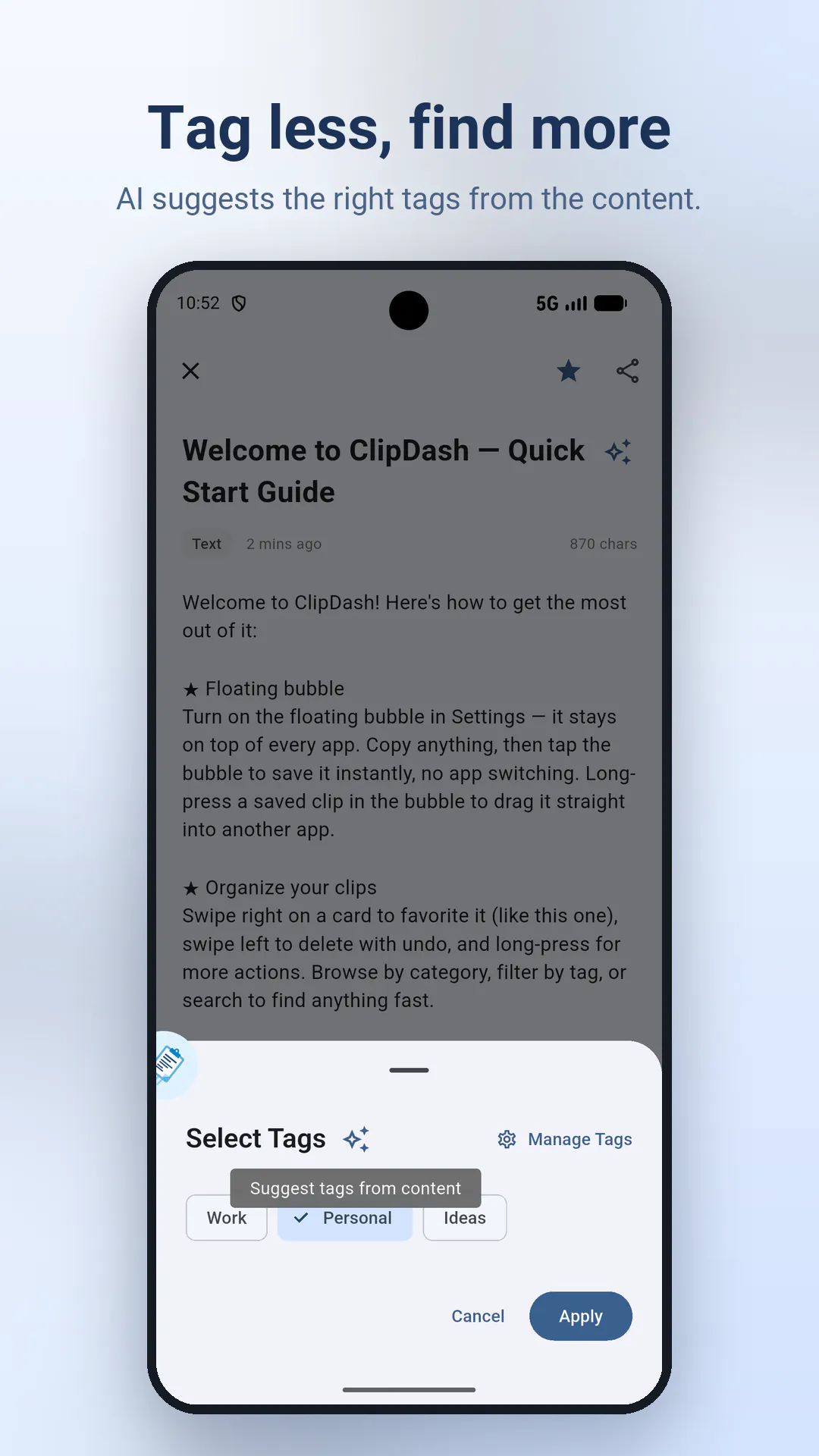 ClipDash: AI Clipboard Manager gallery image
