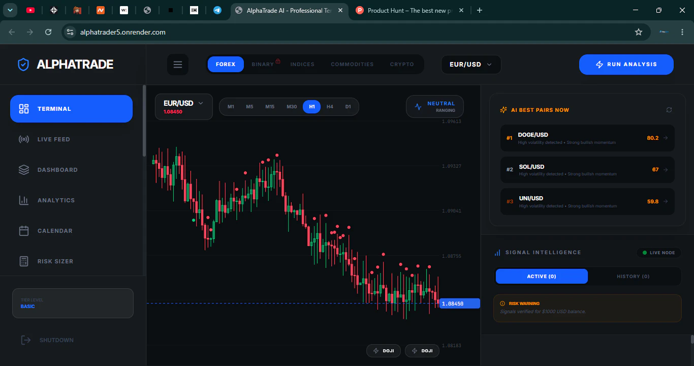 Alphatrade AI 截图