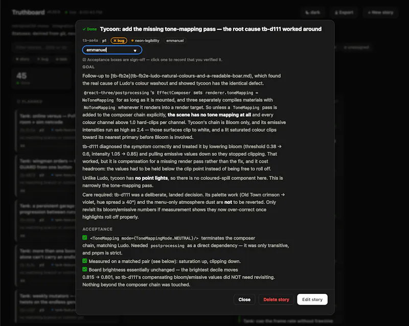 Truthboard screenshot 3