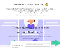 Fake User Info media 1