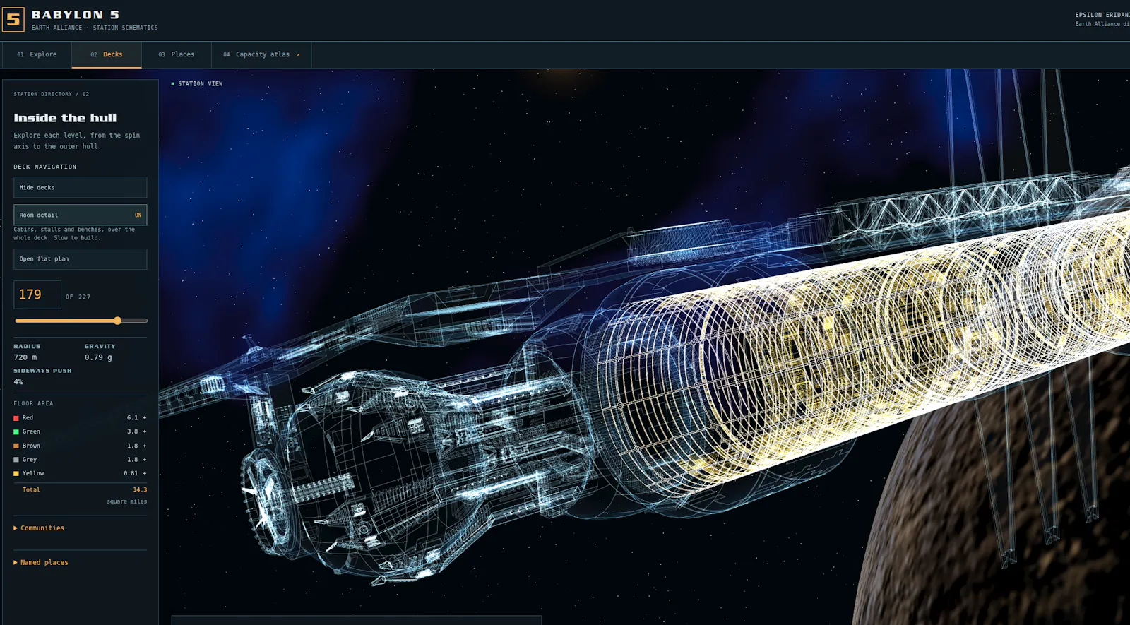 Babylon 5 — Deck Schematic screenshot 1