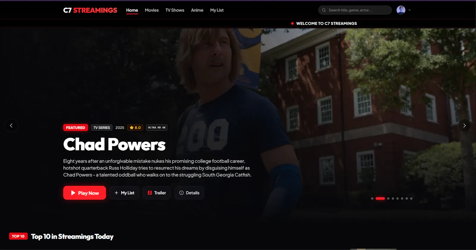 C7 Streamings  screenshot 1