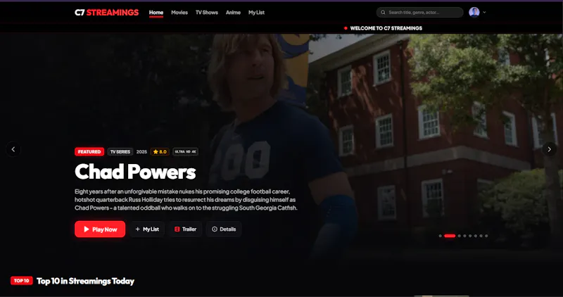 C7 Streamings  screenshot 1