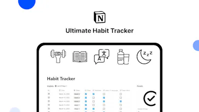 Ultimate Notion Habit Tracker gallery image