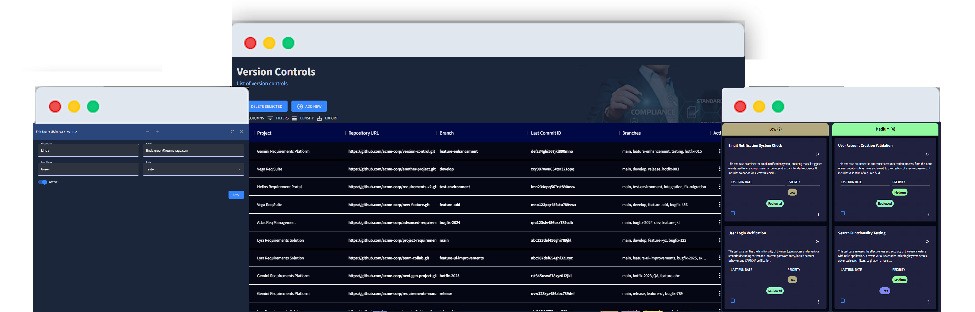 GoReqly® - Main product screenshot demonstrating key features and user interface