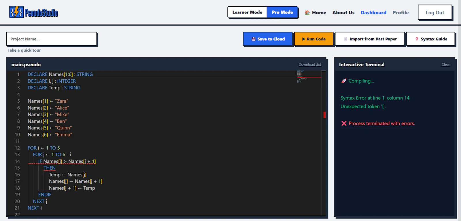 PseudoStudio screenshot 2