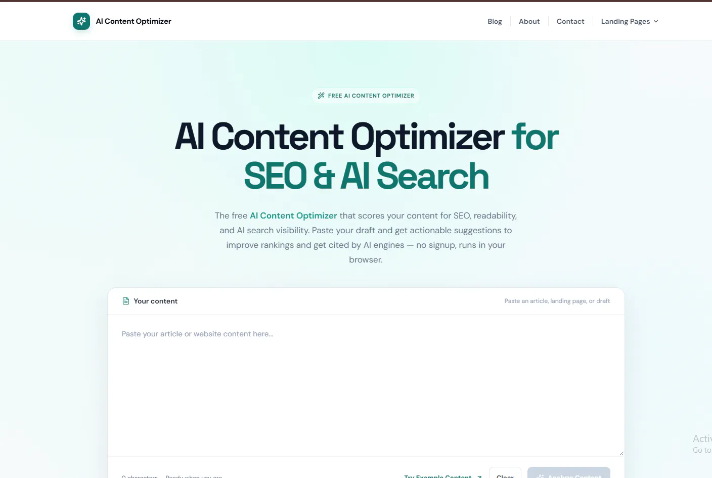 AI Content Optimizer gallery image