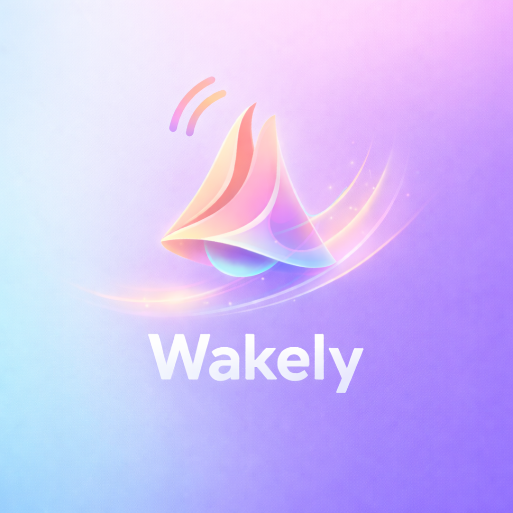 Wakely Alarm - Product Hunt launch logo and brand identity