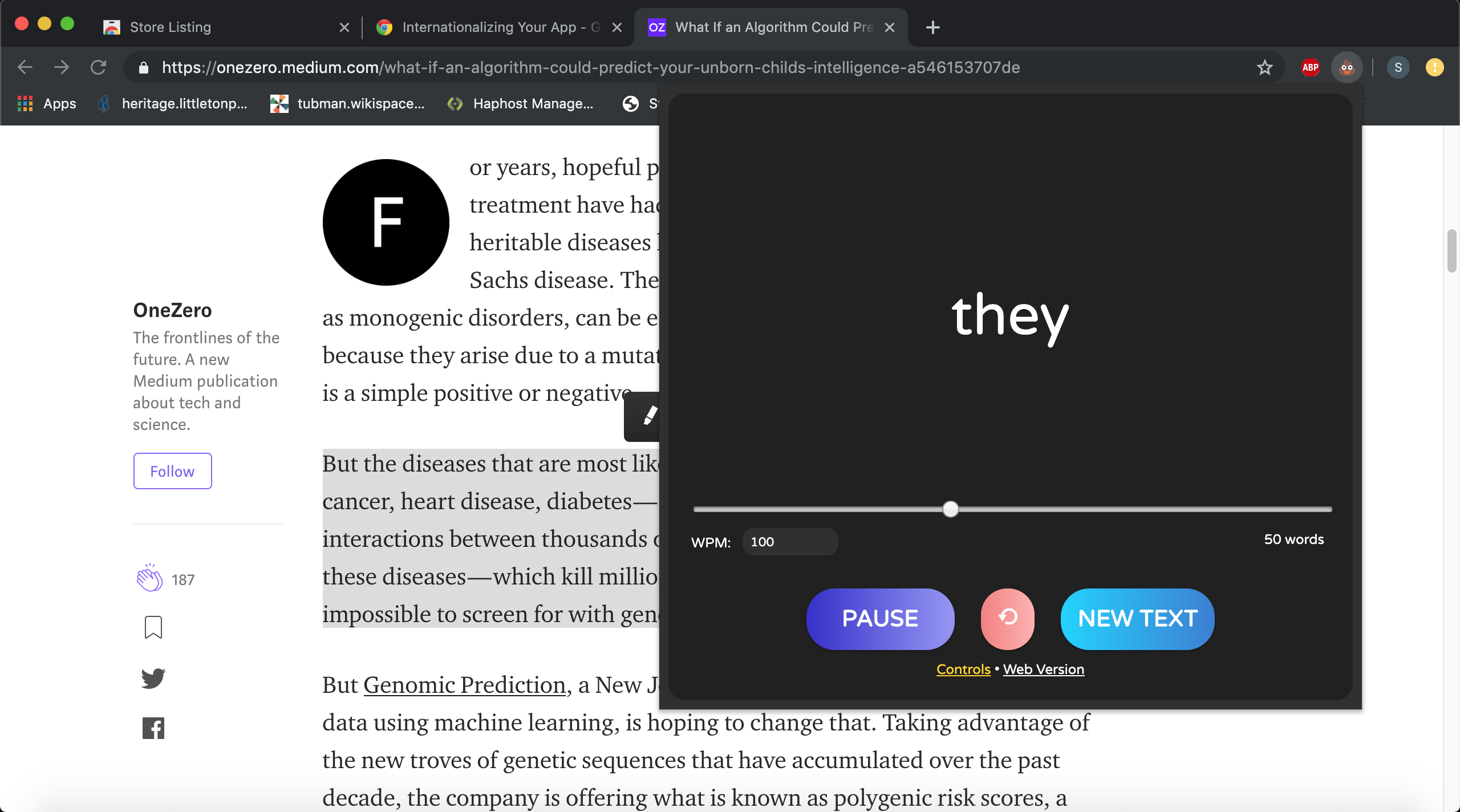 Read 💩 Faster's Chrome Extension gallery image