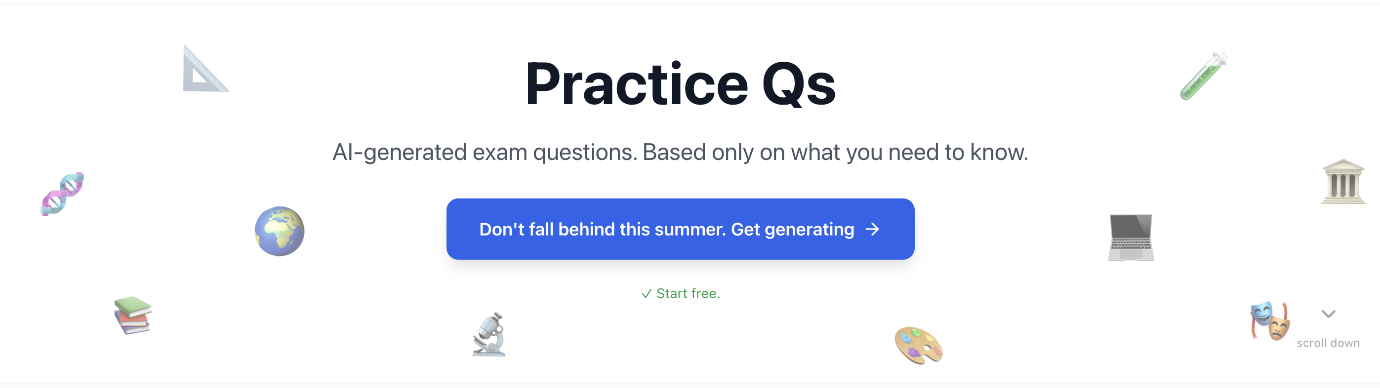 Practice Qs - Exam-style questions for any subject media 1