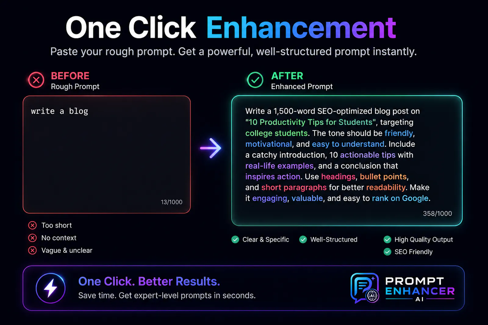 Prompt Enhancer AI screenshot 3