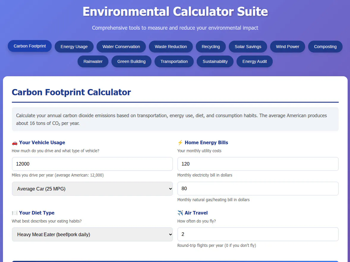 Environmental Calculator Suite gallery image