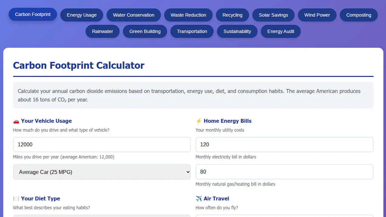 Environmental Calculator Suite product
