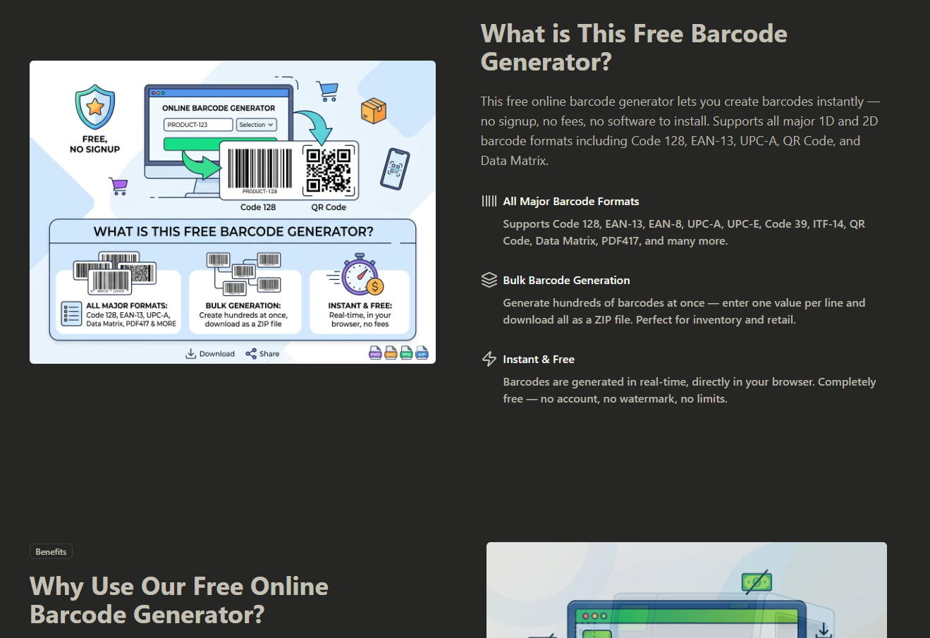 Free Barcode Generator Online gallery image