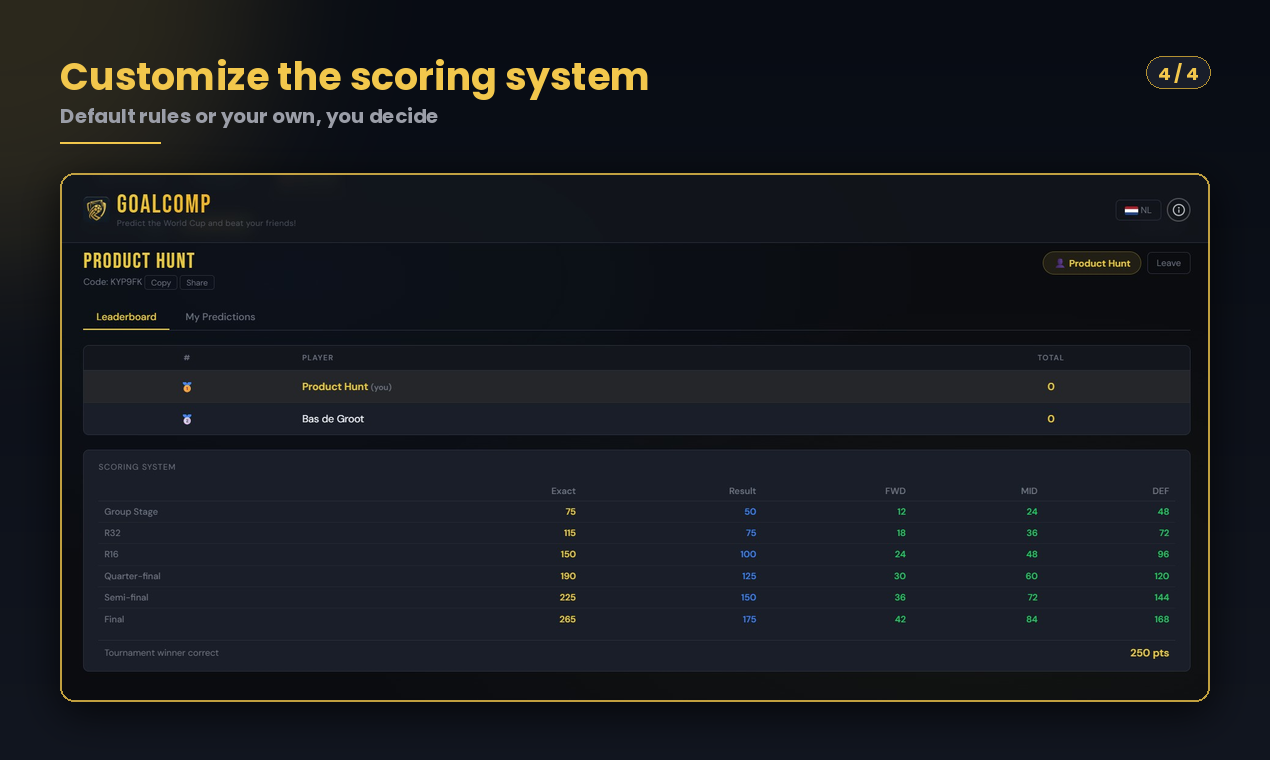 GoalComp gallery image