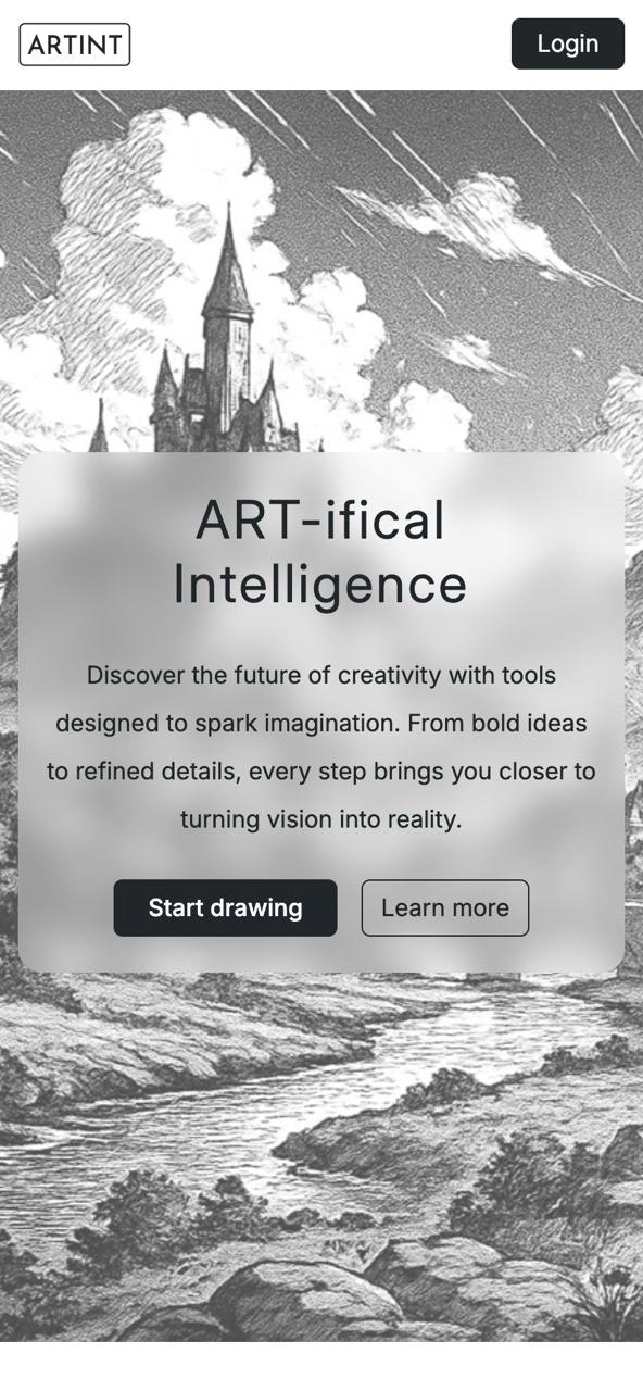ARTINT - Main product screenshot demonstrating key features and user interface