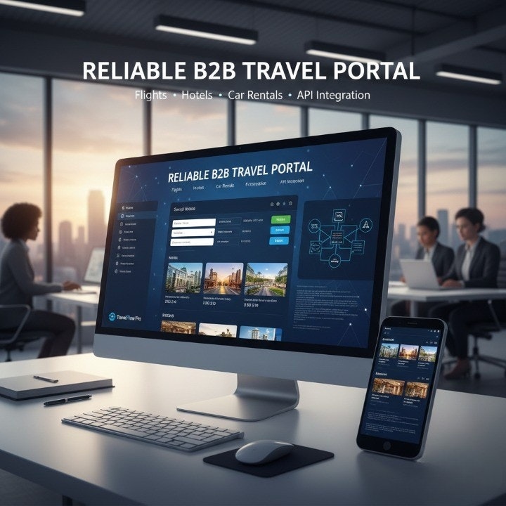 B2B Travel Solutions - Main product screenshot demonstrating key features and user interface