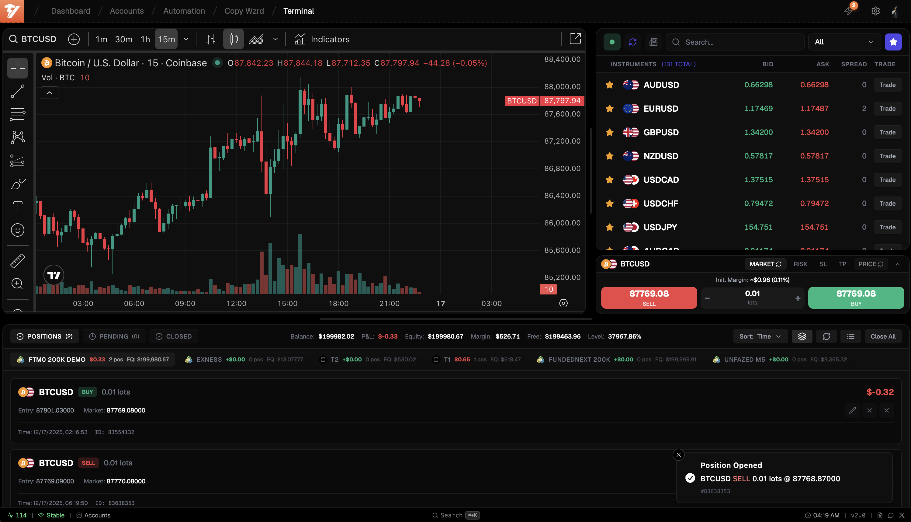 Trade Wzrd - Screenshot 5 showing product features and functionality
