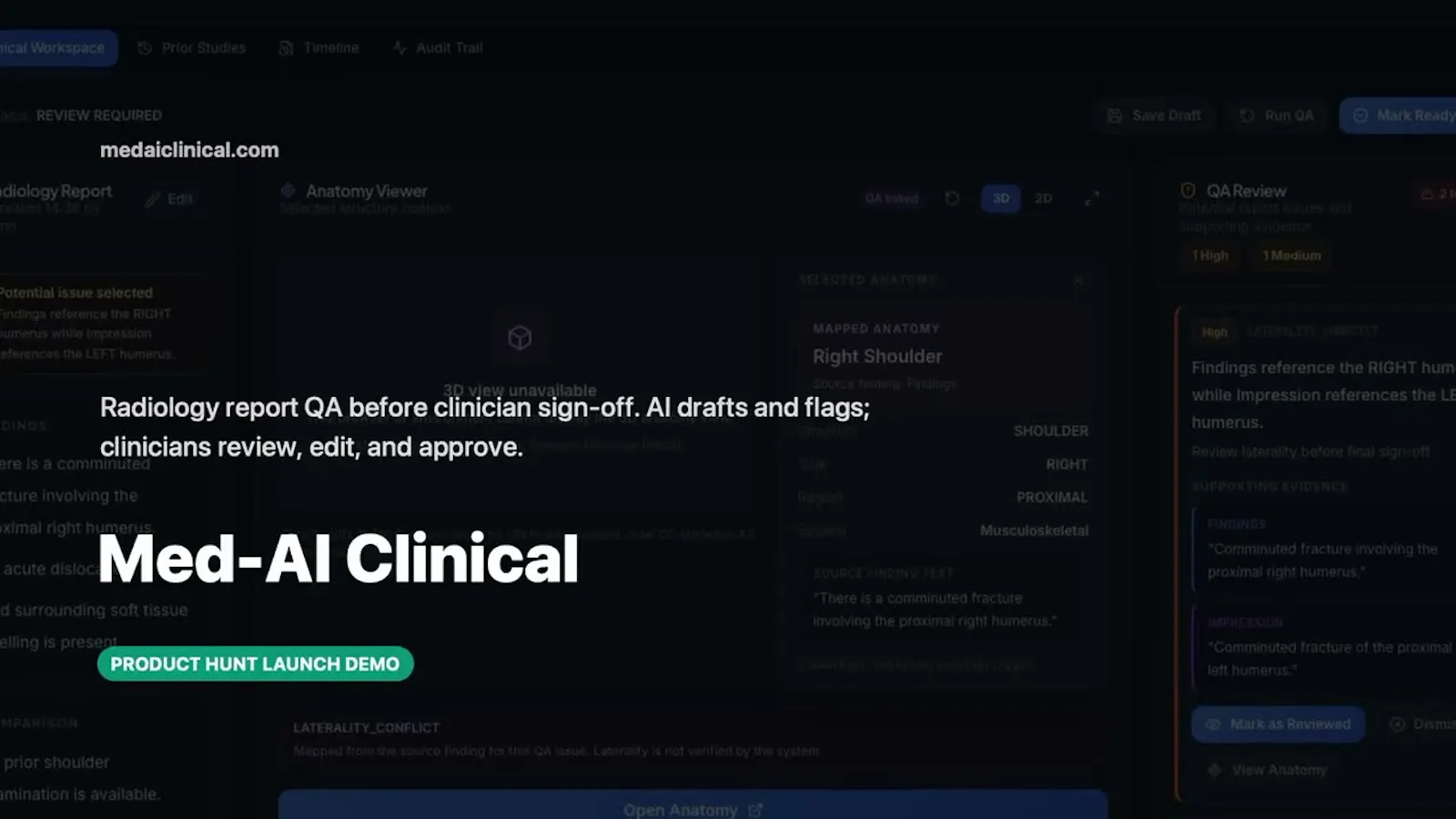 Med-AI Clinical Intelligence screenshot 1 (video preview)