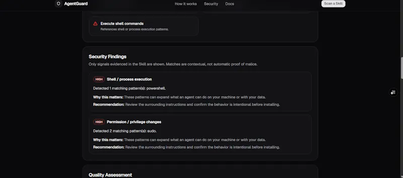 AgentGuard screenshot 4
