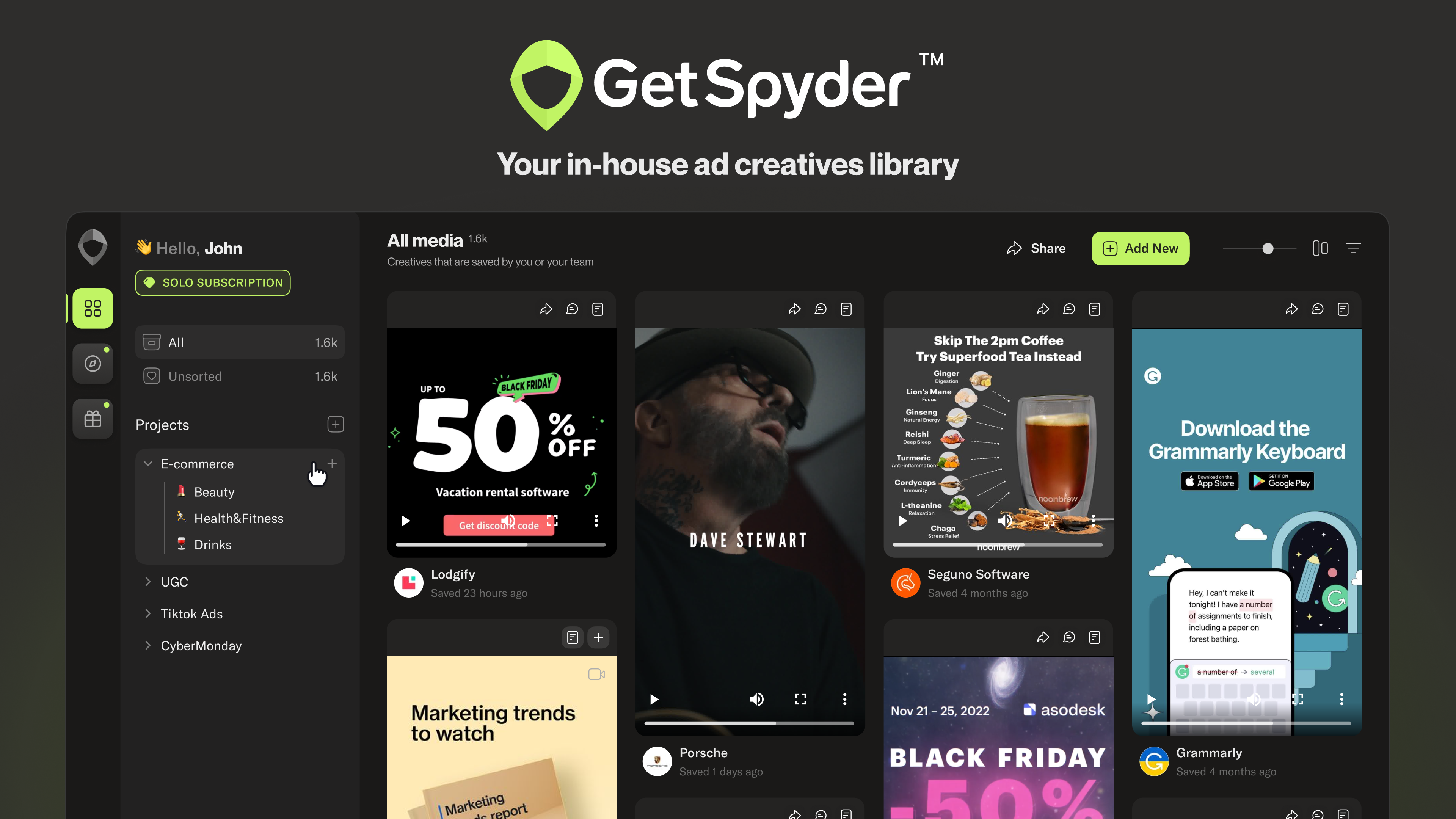 SwipeFile de 30 Cyber ​​Monday SaaS anuncios media 2
