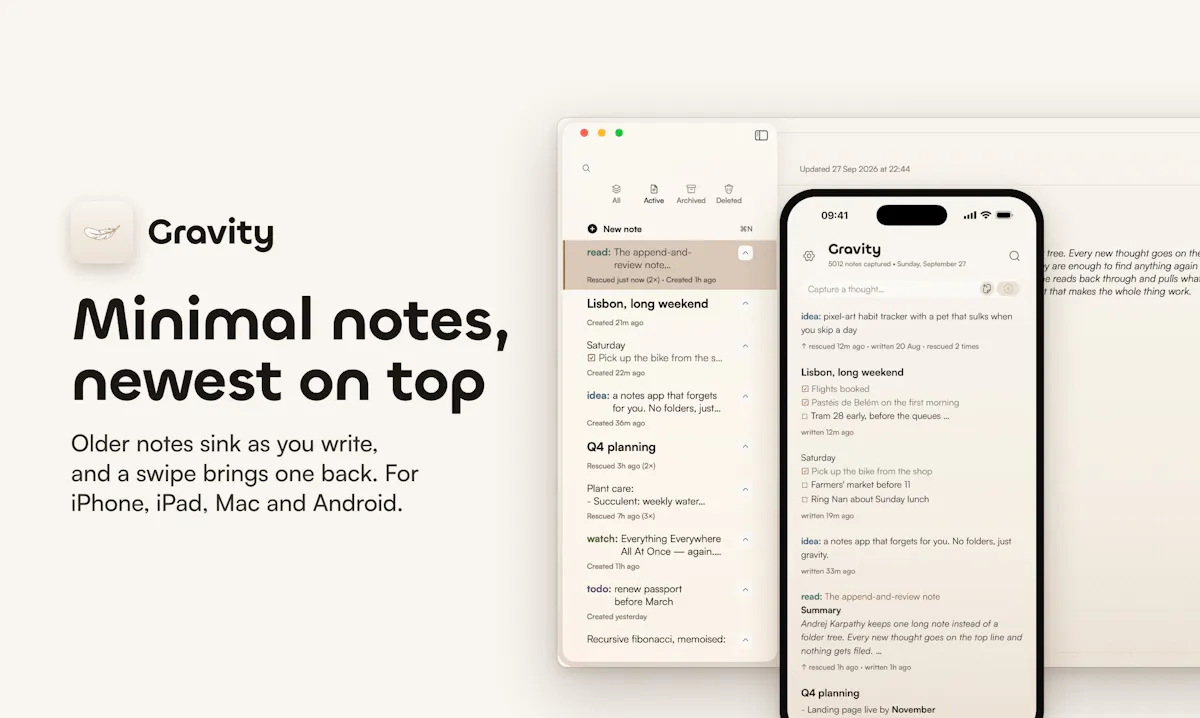 Gravity Notes