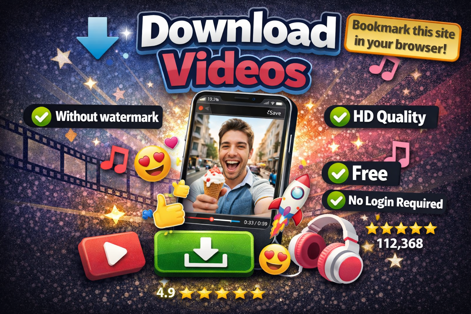 Download TikTok Videos Without Watermark - Screenshot 2 showing product features and functionality