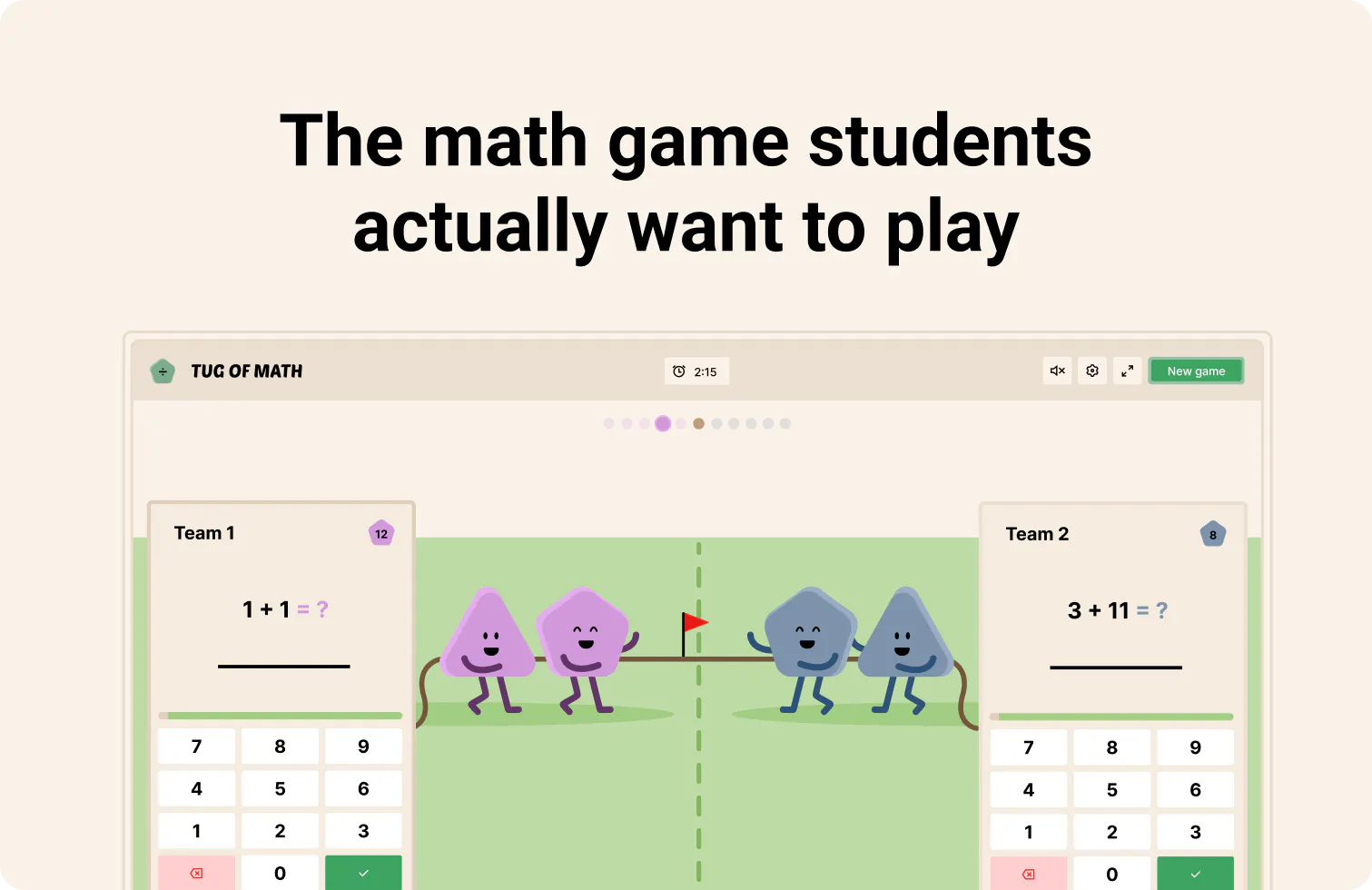 Tug of Math 제품 배너