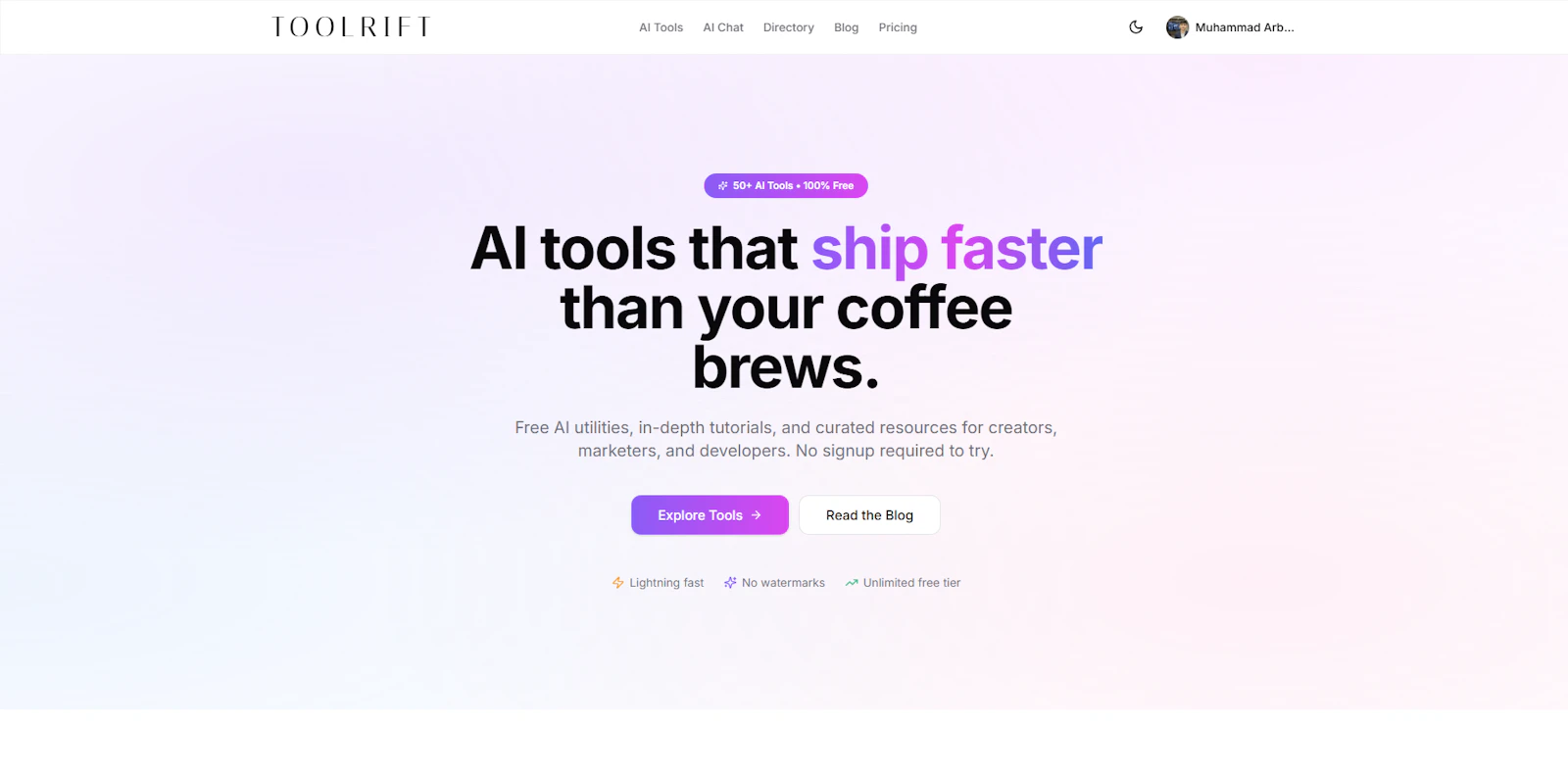 Toolrift screenshot 1