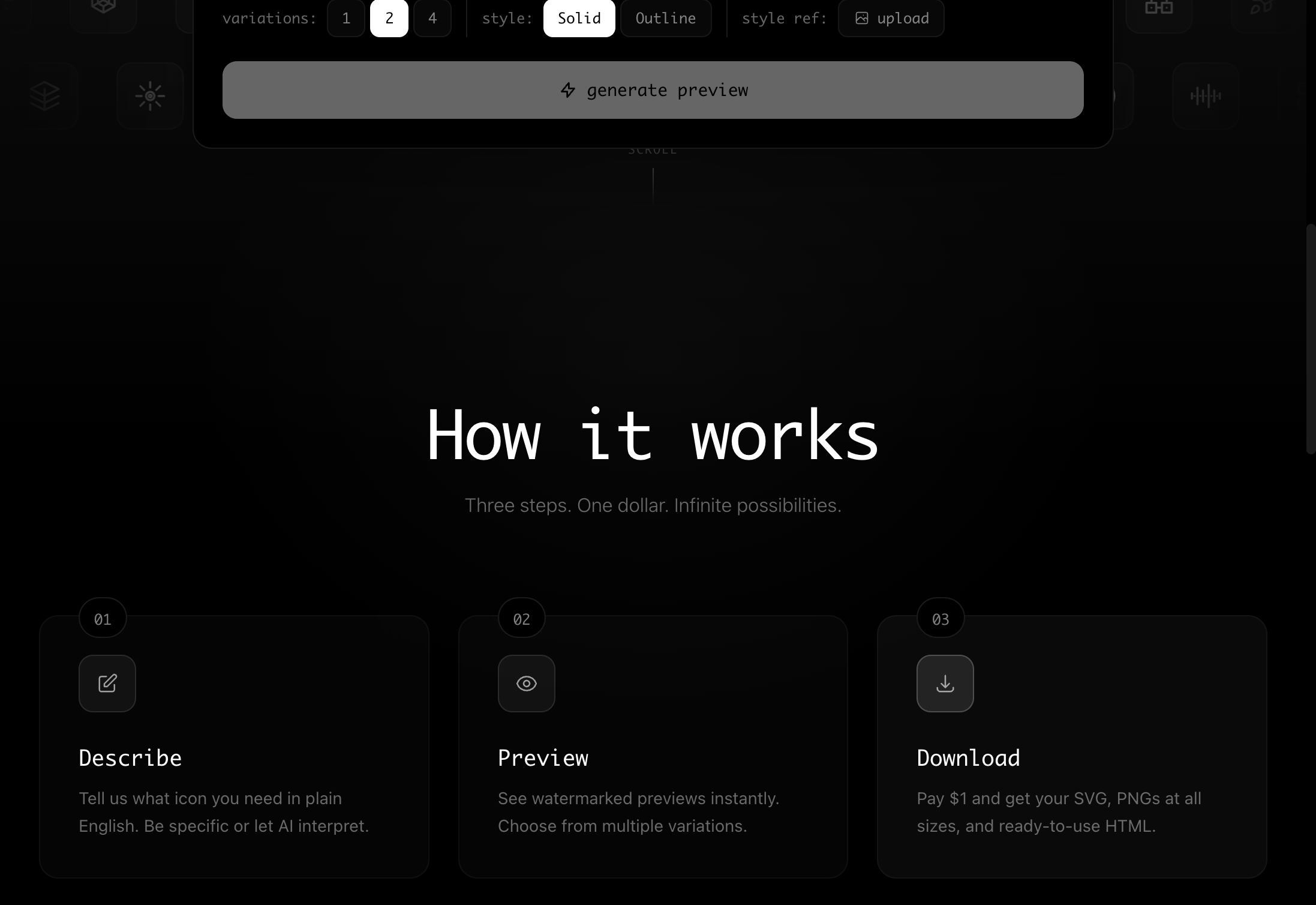 IcoGenie - Screenshot 2 showing product features and functionality