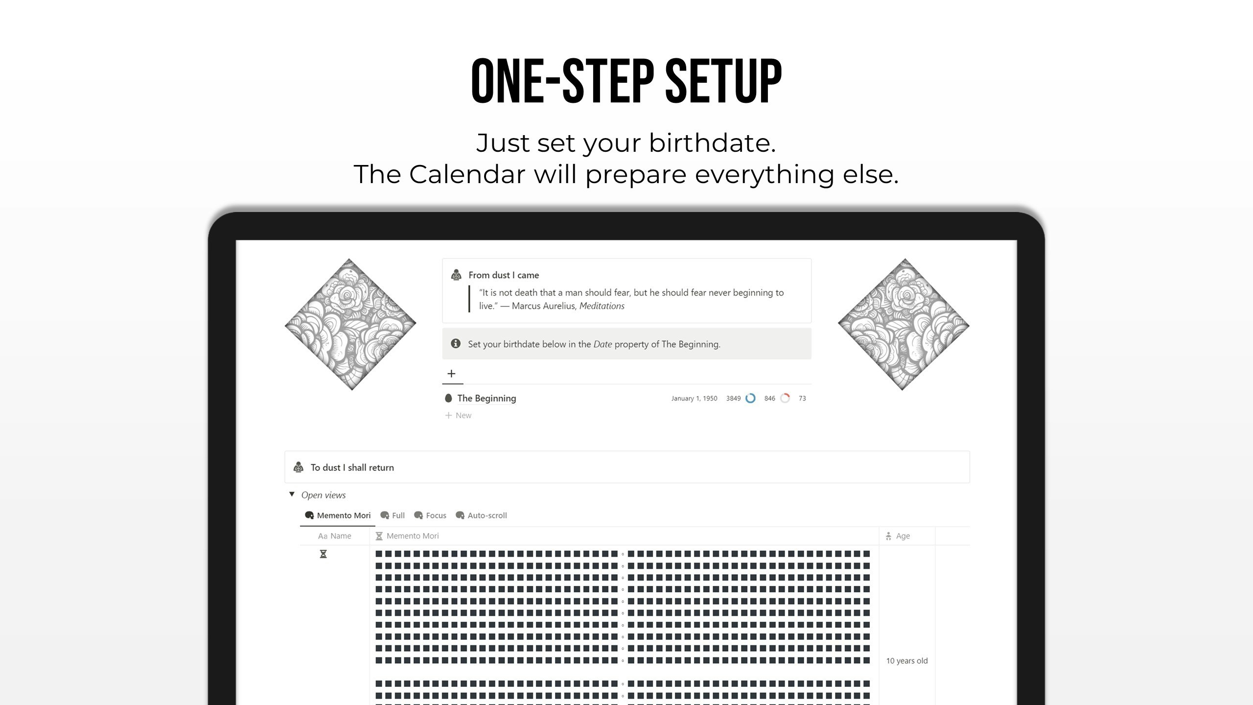 Notion Stoic Calendar gallery image
