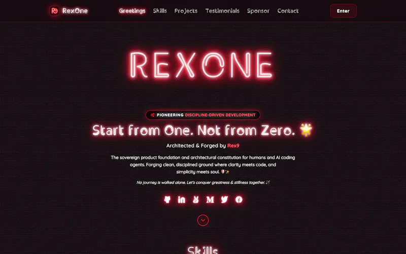 RexOne screenshot 1