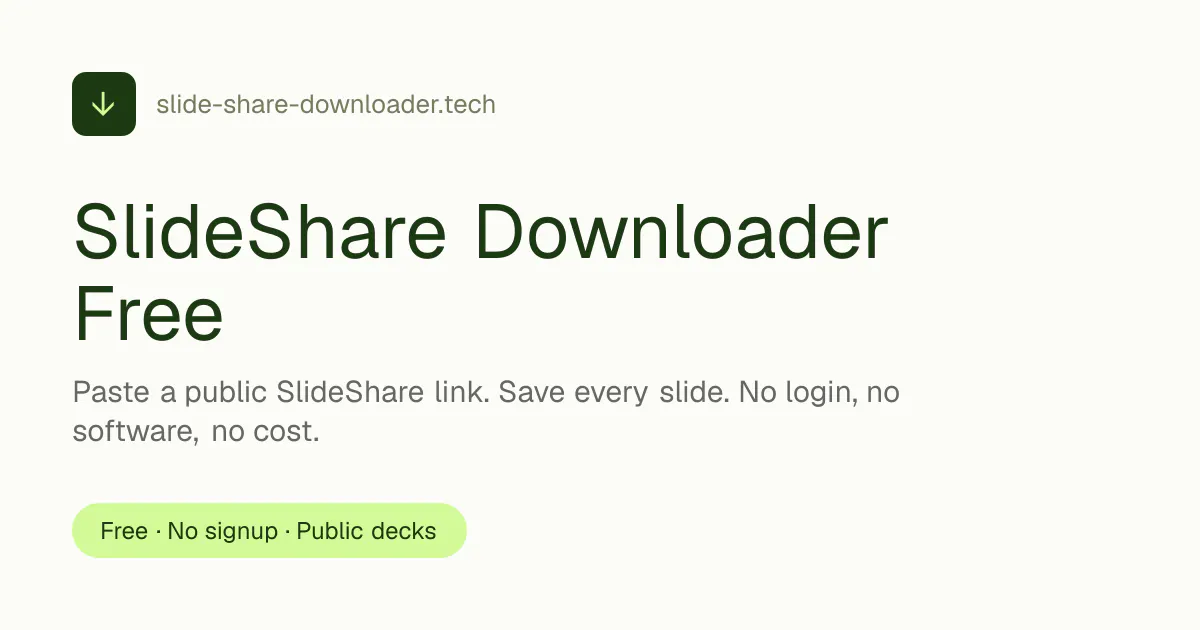 Slide Share Downloader Free gallery image