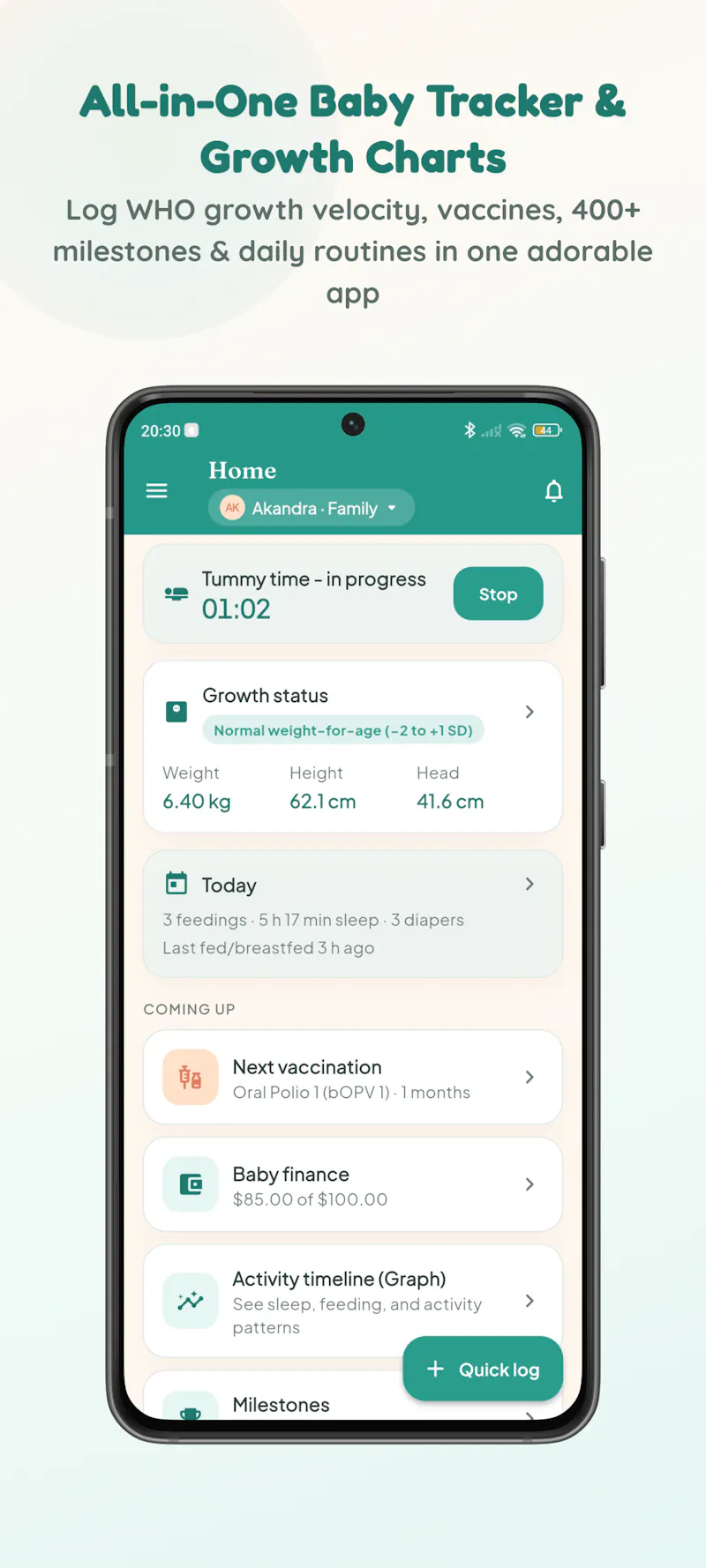 Baska: Baby Tracker & Diary screenshot 1