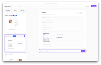 Opensense AI Email Signature Generator gallery image