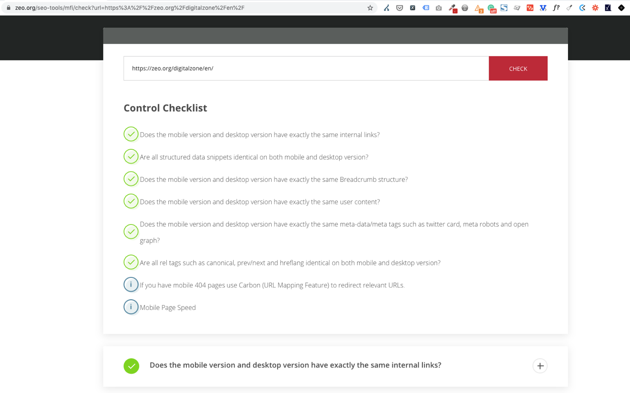 MFI Checker Chrome Extension gallery image