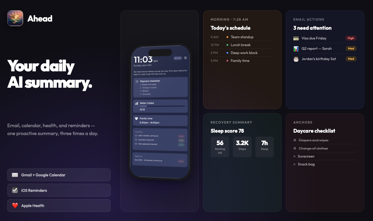 Ahead for iOS gallery image