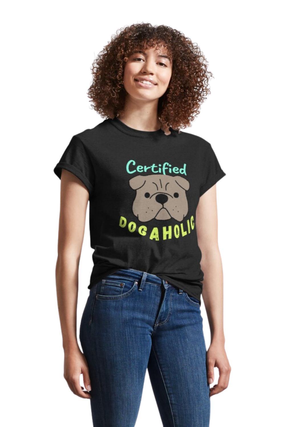เสื้อยืด Dogaholic Classic ที่ผ่านการรับรอง - ฉันเป็น Dogaholic ที่ได้รับการรับรองซึ่งรัก Dog Dog Classic T-Shirt media 8