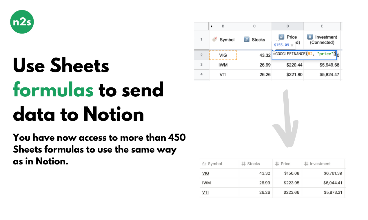 Notion2Sheets gallery image
