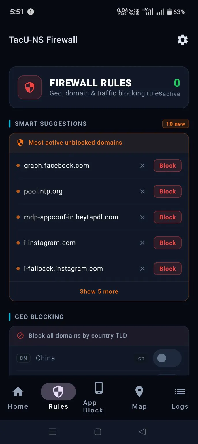 TacUNS Firewall gallery image