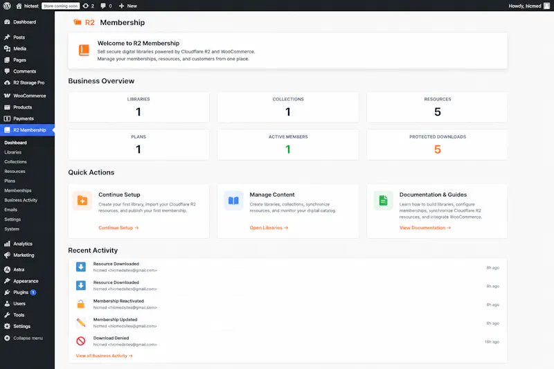 R2 Membership screenshot 1