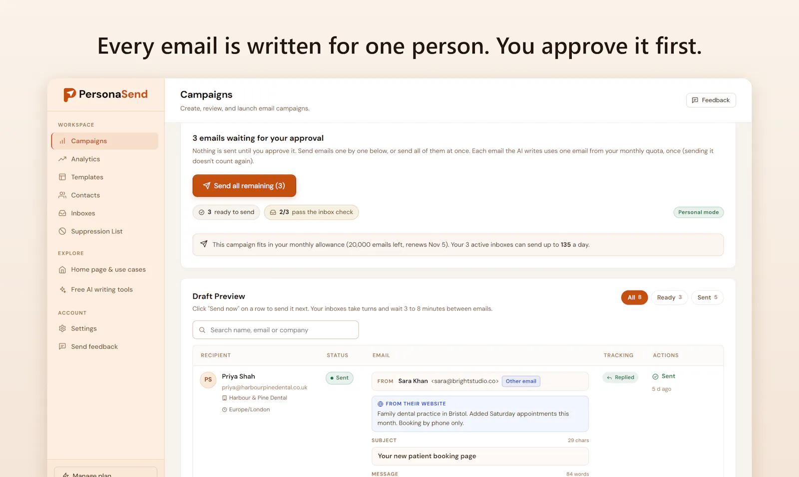 PersonaSend screenshot 4