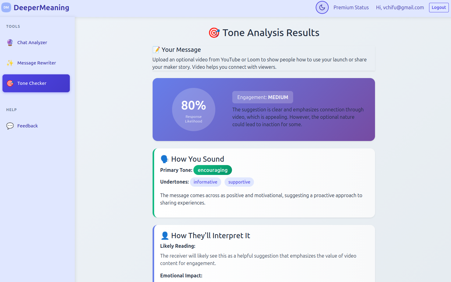 Deeper Meaning  - Screenshot 4 showing product features and functionality