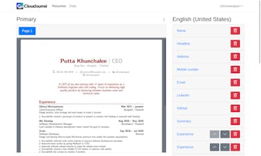 Cloudsumé gallery image