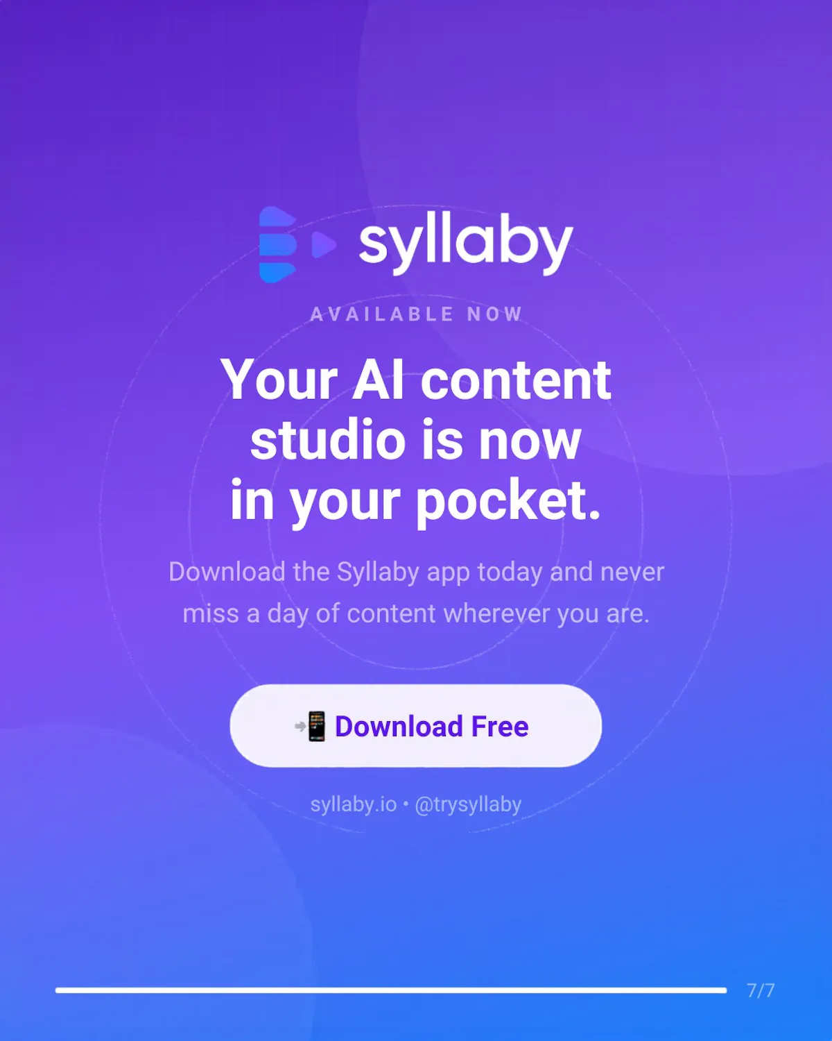 Syllaby Mobile App