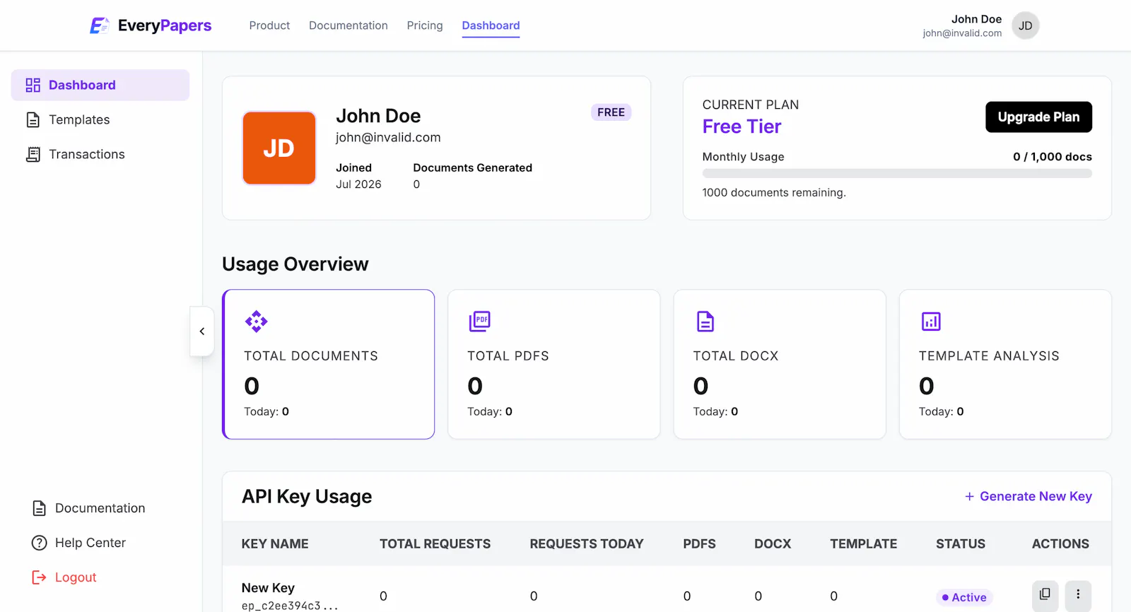 EveryPapers – Document Generation API screenshot 3
