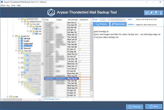 Aryson Thunderbird Backup Tool gallery image