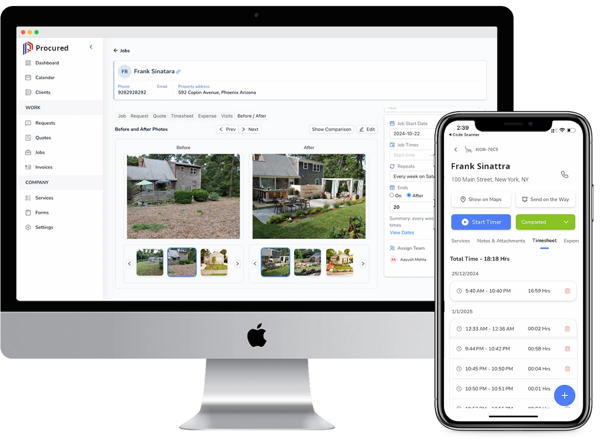 Procured - Main screenshot showing features and interface