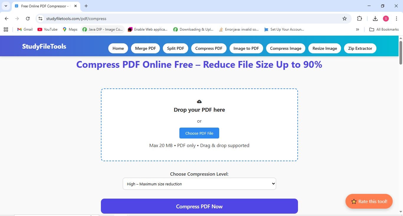 StudyFileTools — PDF, Image & File Tools gallery image